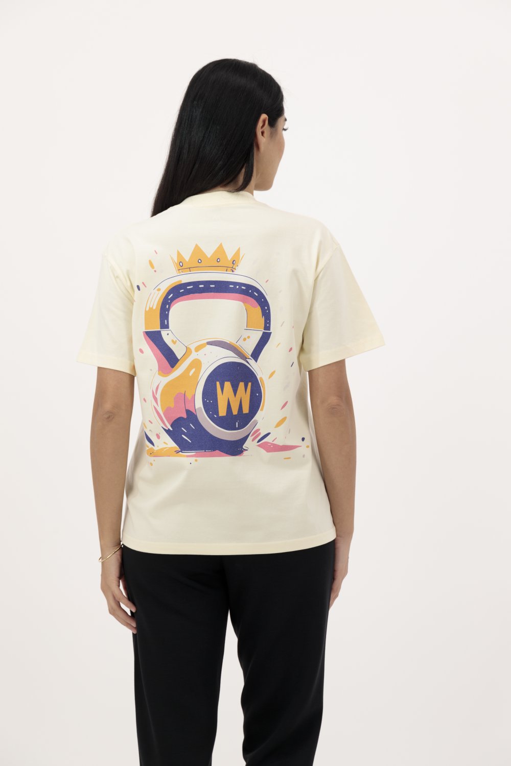 Kettlebell Athelitic T-shirt Cream 