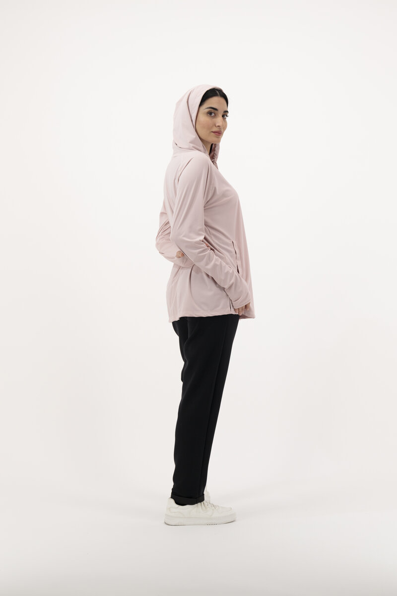 Flare Super Soft Hooded Shirt Pink