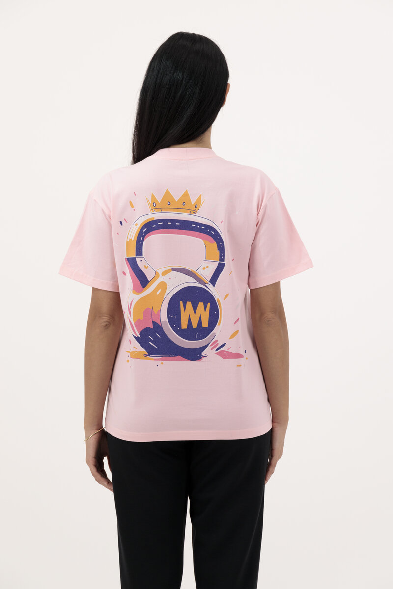 Kettlebell Athelitic T-shirt Pink 