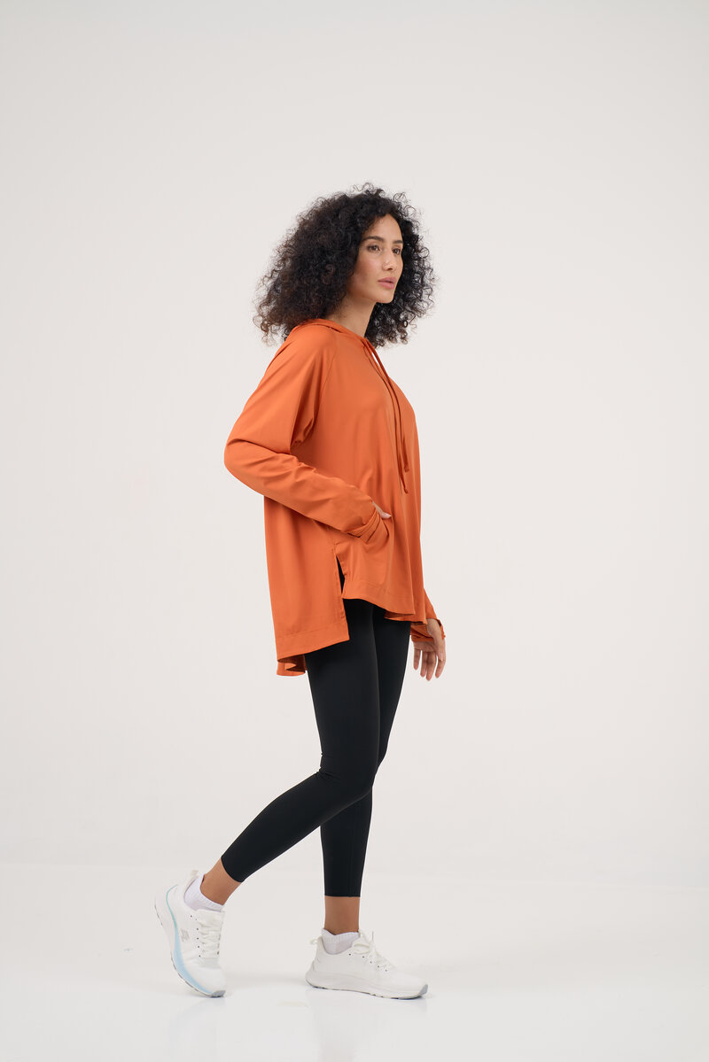 Mandarin Hooded Shirt 