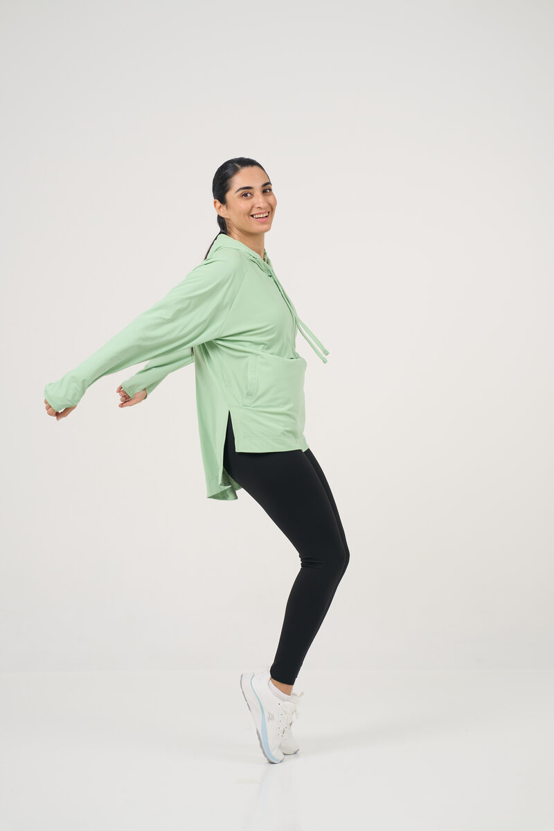 Pistachio Hooded Shirt 