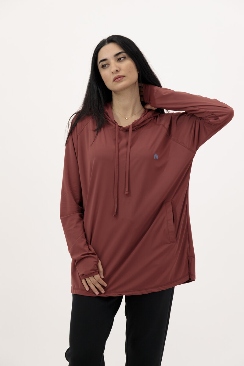 Super Soft Hooded Shirts Chocolate Brown 