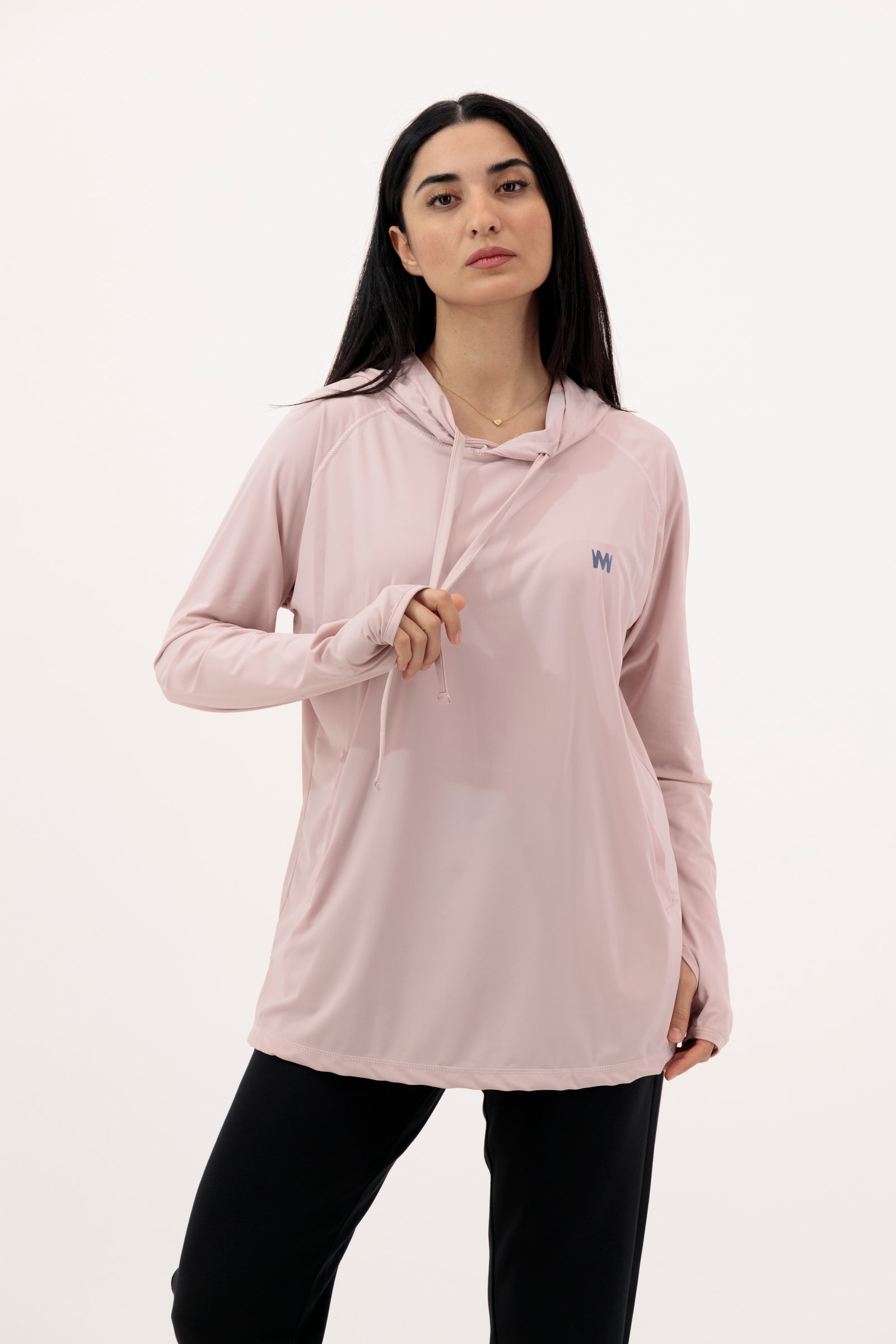 Flare Super Soft Hooded Shirt Pink