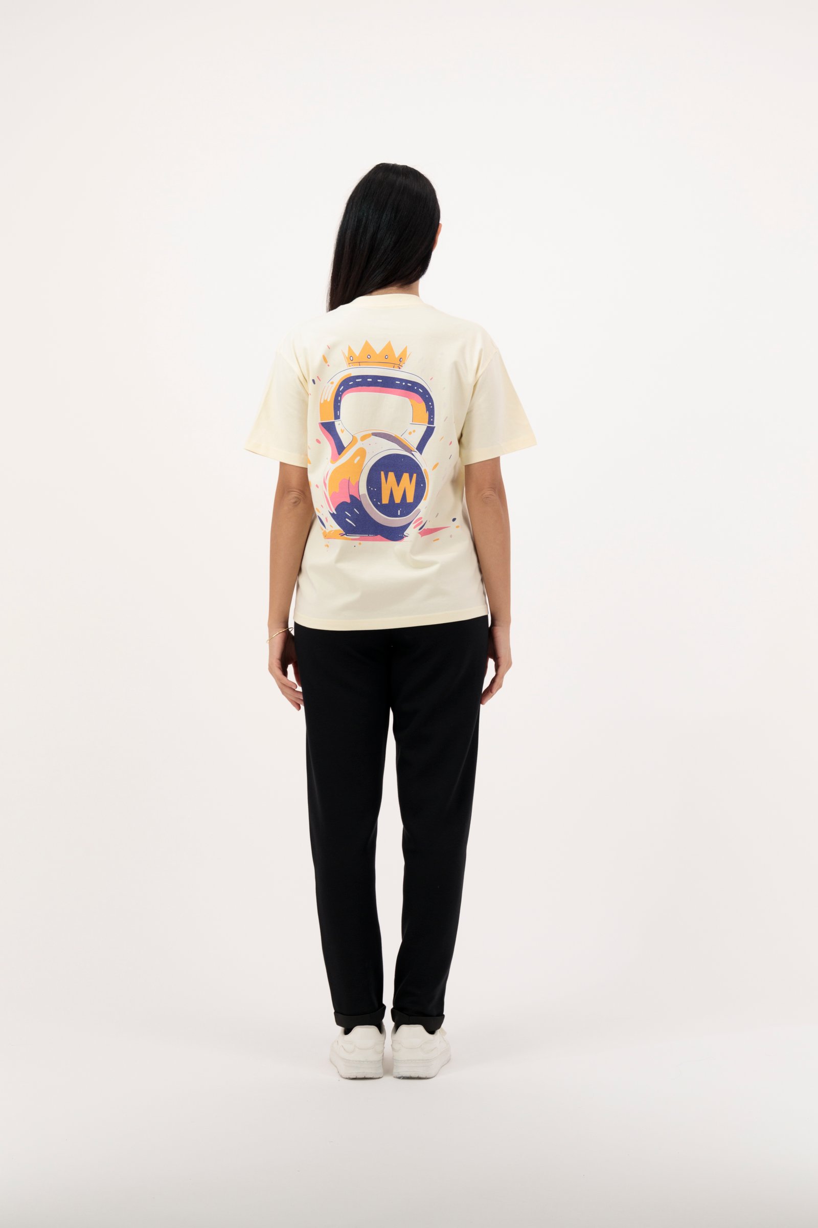 Kettlebell Athelitic T-shirt Cream 