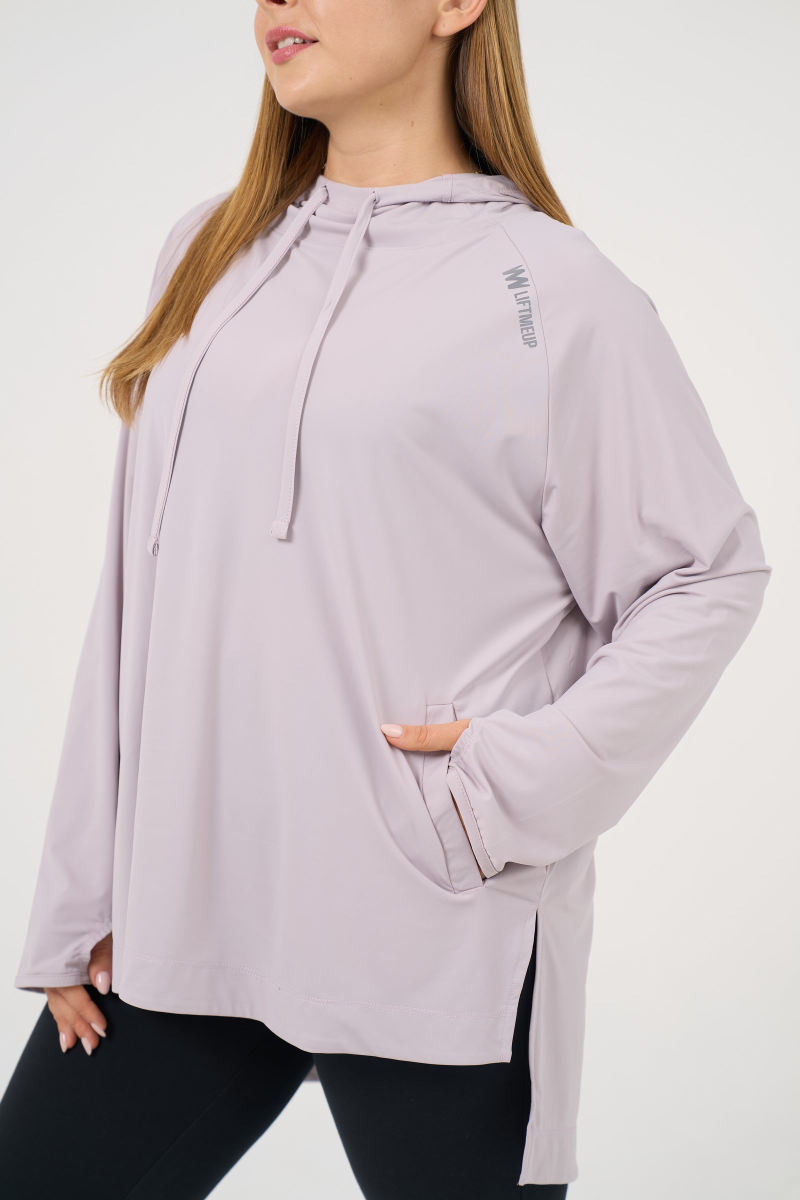 Lavender Hooded Shirt 