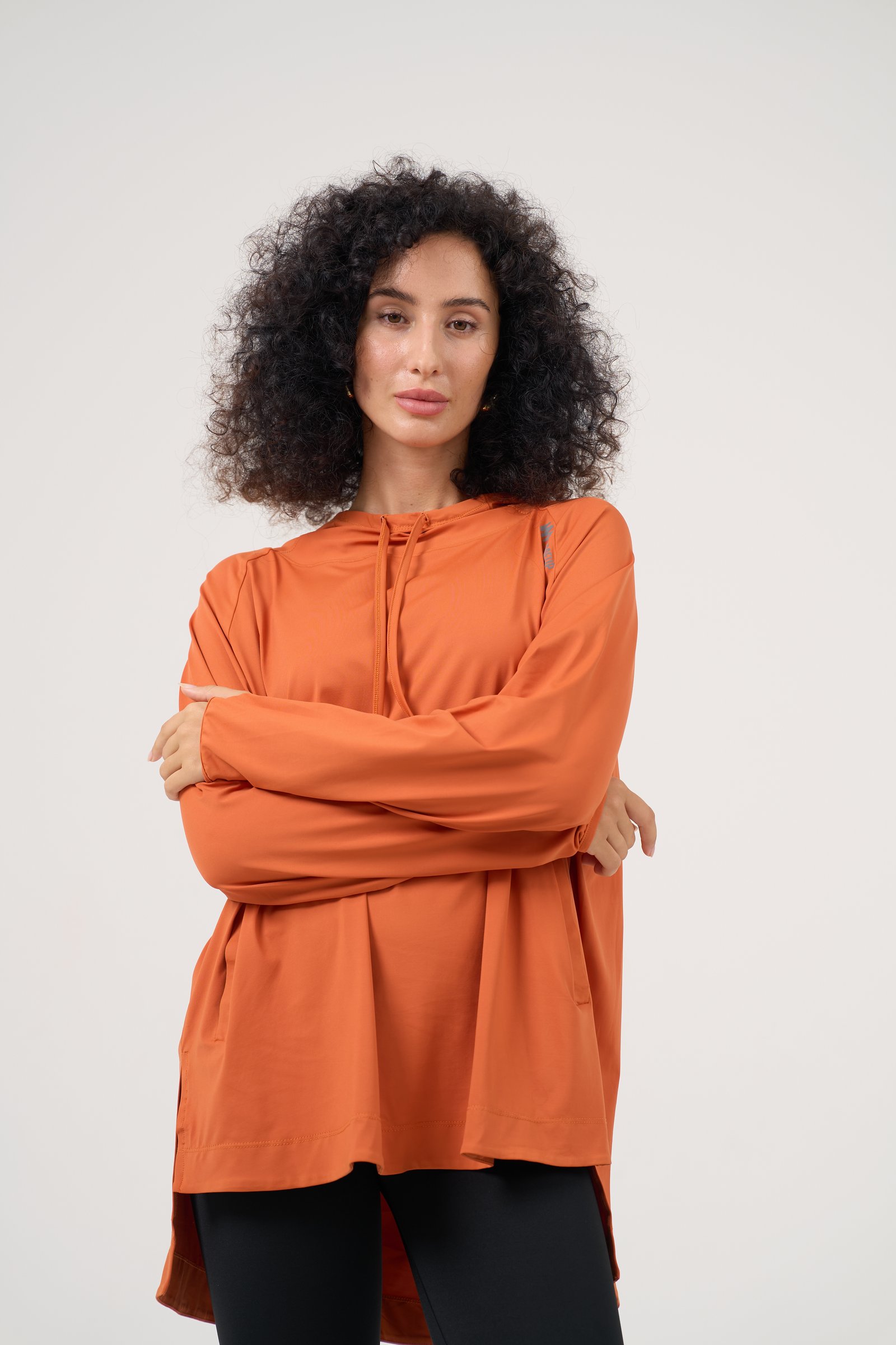 Mandarin Hooded Shirt 