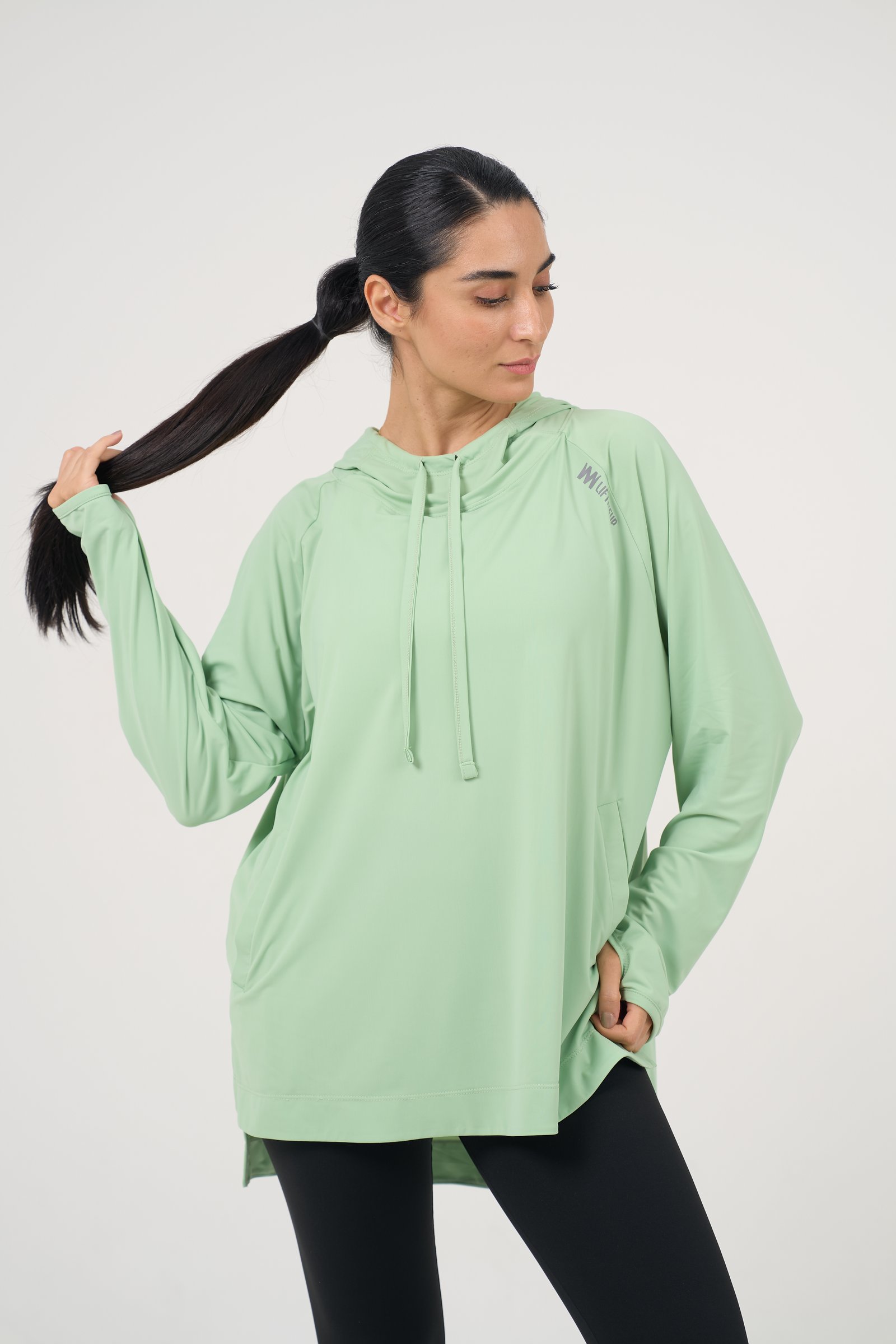 Pistachio Hooded Shirt 