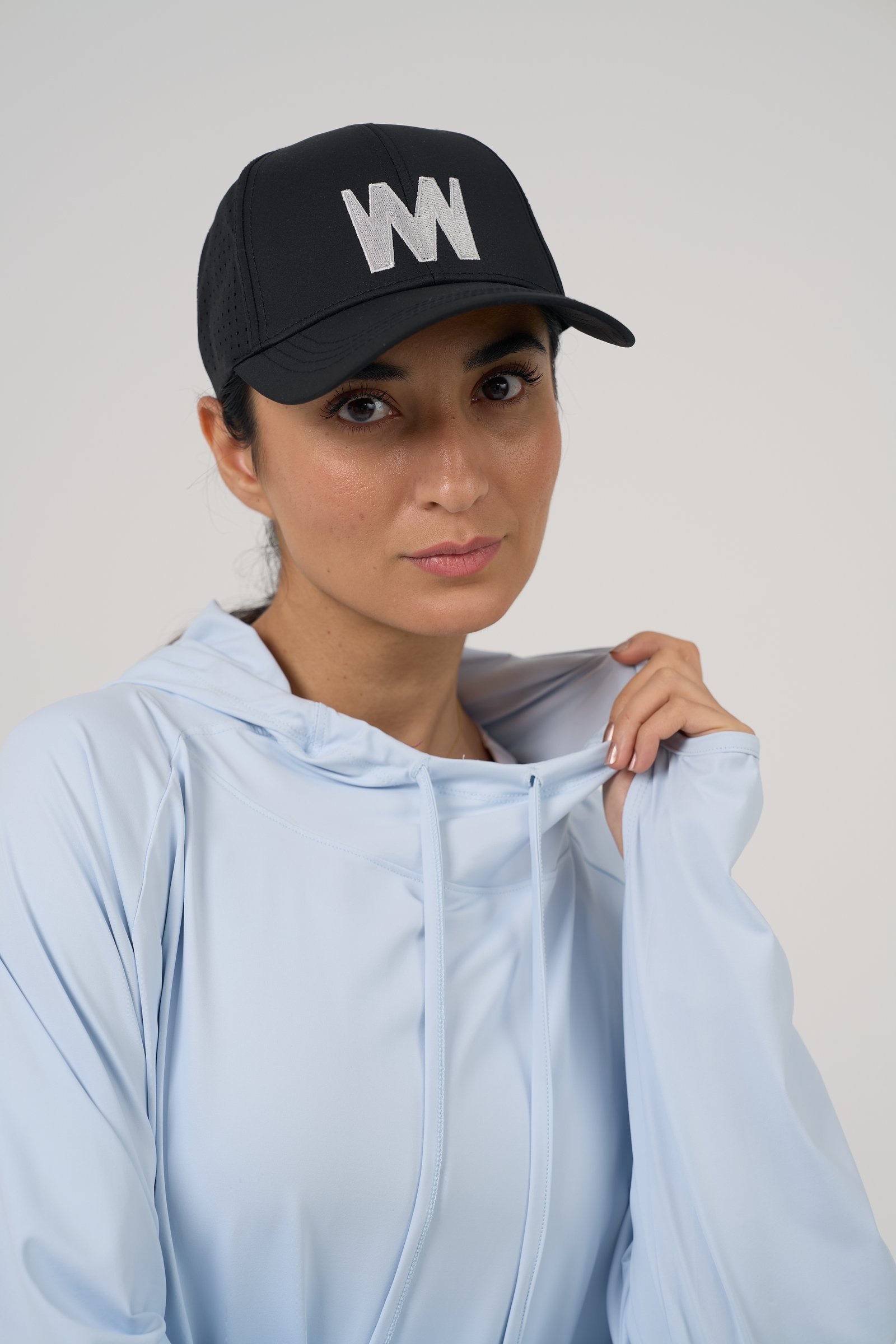 Sky Blue Hooded Shirt 